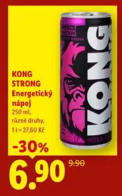 Lidl KONG STRONG Energetický nápoj nabídka