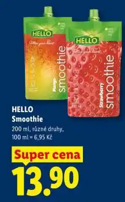 Lidl Hello Smoothie nabídka