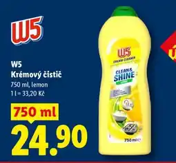 Lidl W5 Krémový čistič nabídka