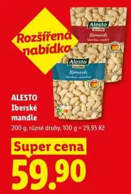 Lidl ALESTO Ibérské mandle nabídka