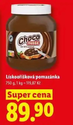 Lidl Lískooříšková pomazánka nabídka