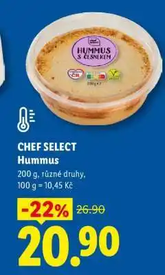 Lidl CHEF SELECT Hummus nabídka