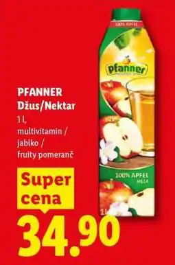 Lidl PFANNER Džus /Nektar nabídka