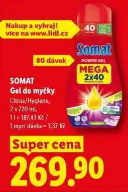 Lidl Somat Gel do myčky nabídka