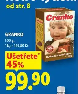 Lidl Granko nabídka