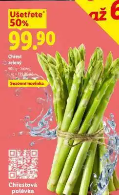 Lidl Chřest zelený nabídka