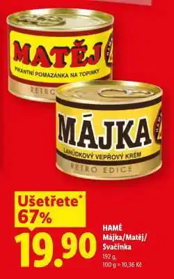 Lidl Hamé Májka, Matěj, Svačinka nabídka