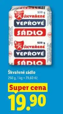 Lidl Škvařené sádlo nabídka