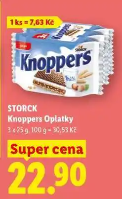 Lidl STORCK Knoppers Oplatky nabídka