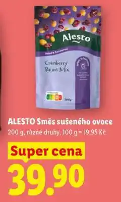Lidl Alesto SMĚS SUŠENÉHO OVOCE nabídka