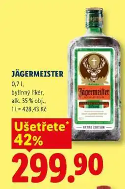Lidl Jägermeister nabídka
