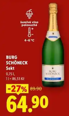 Lidl BURG SCHÖNECK SEKT nabídka
