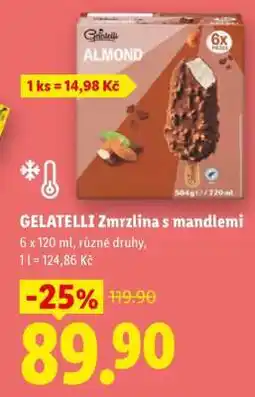 Lidl GELATELLI Zmrzlina s mandlemi nabídka