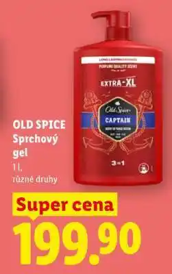 Lidl Old Spice sprchový gel nabídka