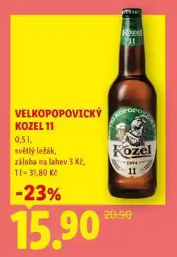 Lidl Velkopopovický Kozel 11 nabídka