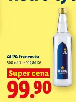 Lidl Alpa Francovka nabídka