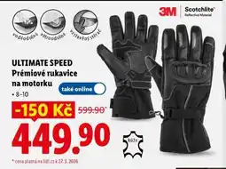 Lidl ULTIMATE SPEED Prémiové rukavice na motorku nabídka