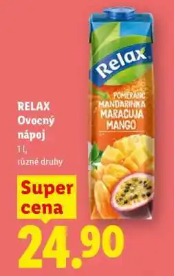 Lidl RELAX ovocný nápoj nabídka