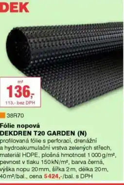DEK Fólie nopová DEKDREN T20 GARDEN (N) nabídka