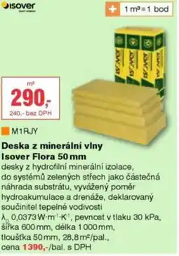 DEK Deska z minerální vlny Isover Flora 50 mm nabídka