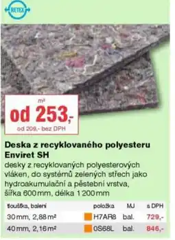 DEK Deska z recyklovaného polyesteru Enviret SH nabídka