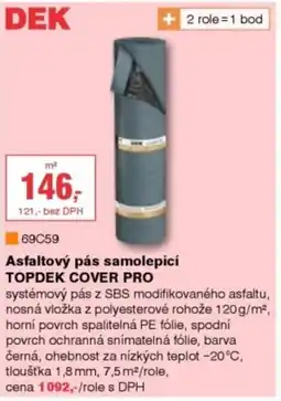 DEK Asfaltový pás samolepicí TOPDEK COVER PRO nabídka