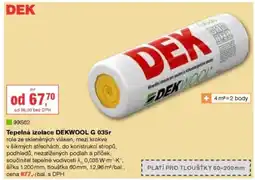 DEK Tepelná izolace DEKWOOL G 035r nabídka