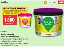 DEK Omítka pastovitá weberpas aquaBalance nabídka