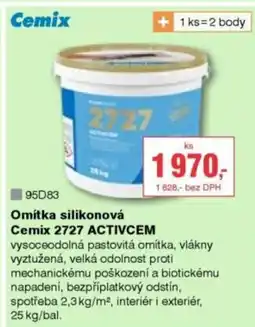 DEK Omítka silikonová Cemix 2727 ACTIVCEM nabídka