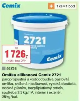 DEK Omítka silikonová Cemix 2721 nabídka