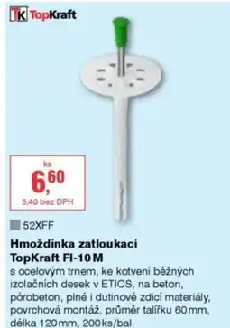 DEK Hmoždinka zatloukací TopKraft Fl-10 M nabídka