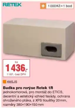 DEK Budka pro rorýse Retek 1R nabídka