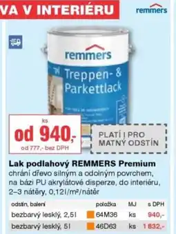 DEK Lak podlahový REMMERS Premium nabídka