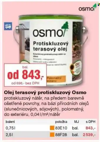 Olej terasový protiskluzový Osmo