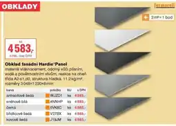 DEK Obklad fasádní Hardie Panel nabídka