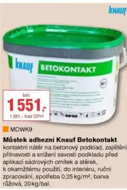 DEK Můstek adhezní Knauf Betokontakt nabídka