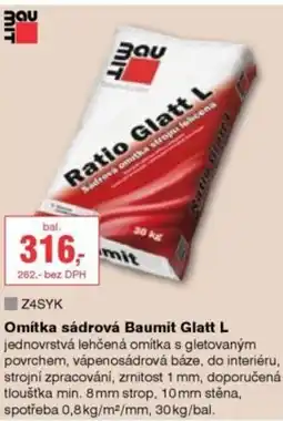 DEK Omítka sádrová Baumit Glatt L nabídka