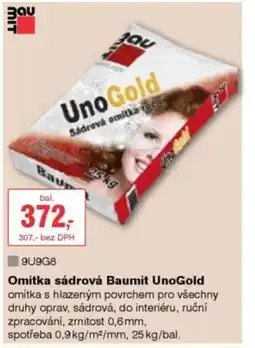 DEK Omítka sádrová Baumit UnoGold nabídka
