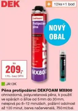 DEK Pěna protipožární DEKFOAM MX800 nabídka