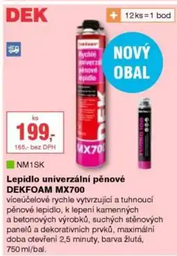 DEK Lepidlo univerzální pěnové DEKFOAM MX700 nabídka