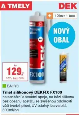 DEK Tmel silikonový DEKFIX FX100 nabídka