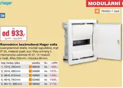 DEK Rozvodnice bezšroubová Hager volta nabídka