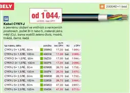 DEK Kabel CYKY-J nabídka