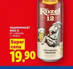 Lidl Pivo velkopopovický kozel 12 nabídka