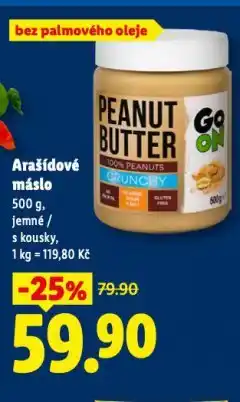 Lidl Arašídové máslo nabídka