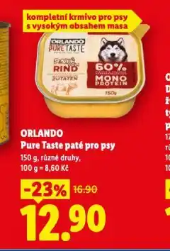 Lidl Orlando pure taste pro psy nabídka
