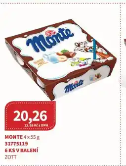 Kubík potraviny ZOTT Monte nabídka