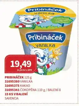 Kubík potraviny Pribináček nabídka