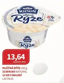 Kubík potraviny KUNIN Mléčná rýže nabídka