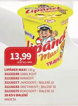 Kubík potraviny MADETA Lipánek maxi nabídka
